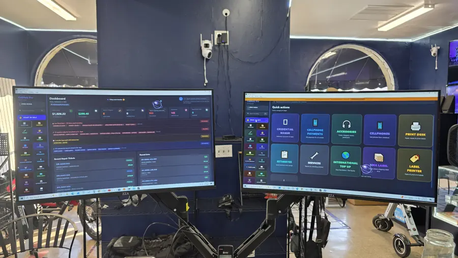 CellHub Pro repair management screens